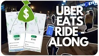 Uber Eats Car Alternative | Uber Eats Driver Ride Along Food Delivery