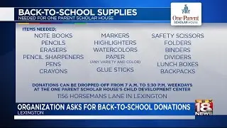 Organization Asks For Back-To-School Donations