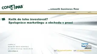 Webinář con4PAS: Kolik do toho investovat? Spolupráce marketingu a obchodu v praxi | 8. dubna 2021