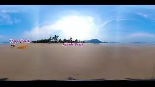 Agonda Beach Goa | Girls doing Yoga on Beach | 4K 360 degree video | Virtual Reality (best in 4K )