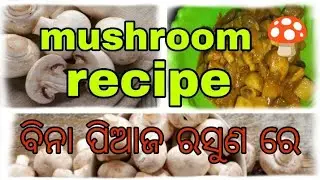 ଛତୁ ତରକାରୀ 🍄 ବିନା ପିଆଜ ରସୁଣ ରେ । Mushroom masala without onion garli  ।