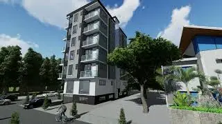 3D modeling of six story residential building