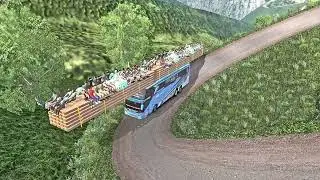 Bus Traveling Above the Clouds | World&rsquo;s Highest Mountains - Euro Truck Simulator 2