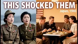 Japanese Women Prisoners Were Shocked When They Saw Men and Women Eating Together (1945)