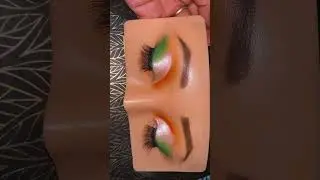 Tricolor Eyemakeup #shorts #makeup #trendingshorts #independenceday