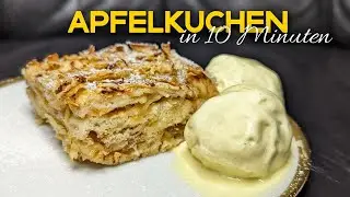 Herbstkuchen. Der einfachste Apfelkuchen, den du noch nicht gemacht hast. Kuchen in 10 Minuten.