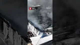 Explosi&oacute;n en Ezeiza: el trabajo de los bomberos para tratar de apagar el incendio