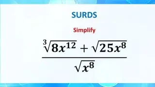 Simplifying surd expressions: A level maths paper 1. #basicalgebra #grade12algebra #wjecmaths