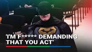 'Batman' goes to US city council meeting, demands no help for ICE | ABS-CBN News