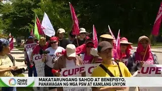Makatarungang sahod at benepisyo, panawagan ng PSWs at kanilang unyon | OMNI News Filipino