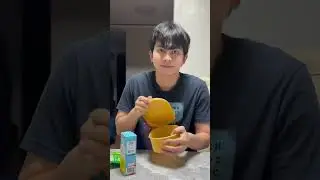 Trying Milo ice cream