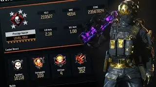 MY LEVEL 1000 UPDATED COMBAT RECORD in BLACK OPS 3!