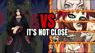 Itachi Vs The 5 Kage IS NOT EVEN CLOSE