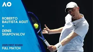 Roberto Bautista Agut v Denis Shapovalov Full Match | Australian Open 2025 First Round