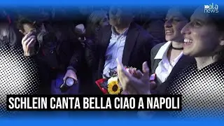 Schlein canta Bella Ciao e ricorda i giovani antifascisti