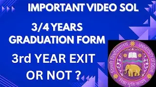 DU SOL NEP System Explained | 3-Year Graduation Exit vs 4-Year Honours Continue
