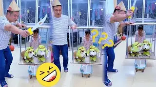 Dog: Is my expression right? Little owner: Great acting! #cutekids #cutepets
