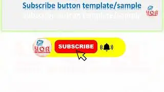 Subscribe button animation sample/template , yellow subscribe button