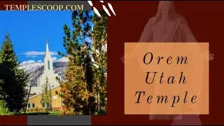 Orem Utah Temple on a winter day by drone on December 1, 2022