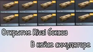Открытие Rival боксов в кейсе симуляторе :Standoff 2 