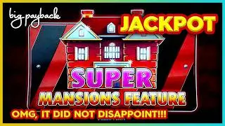 SUPER MANSIONS JACKPOT! Huff N' Even More Puff Slot - AWESOME!!!