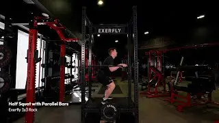Half Squat with Parallel Bars | Exerfly 3x3 Rack