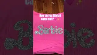 Glitter Barbie Shirts ✨😍 #barbie #barbiemovie #glitter #diy