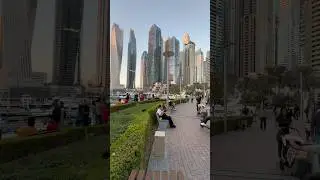Street view of #dubaimarina #travel #goodtodo #dubai #dubaiattractions #dubailife #tourism #uae