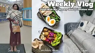 Sunday Reset Vlog: Clean With Me | Lunchbox Idea | BTS Content | Grocery & Shopping Haul | Tola Lusi