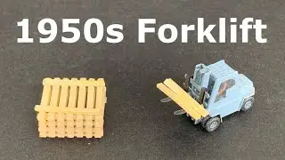1950s Sawmill Forklift - Kitbashing a model from Kibri