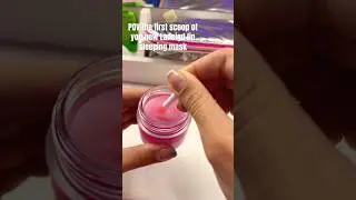 POV the first scoop of your new Laneige lip sleeping mask #makeup #laneige #skincare