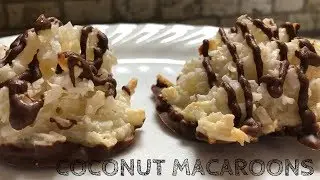How to Make Coconut Macaroons (CHOCOLATE DIPPED)