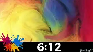 10 Minute Timer Sensory Colorful Countdown with Calming Lounge Music