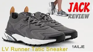 LV Runner Tatic Sneaker 1AILJY Grey Color unboxing 