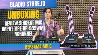 UNBOXING & REVIEW | MIC MEJA RAPAT AUDERPRO AP-949WMT 4 CHANNEL
