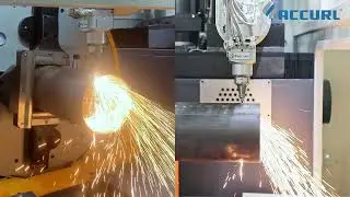 ACCURL 5-Axis Tube Laser Cutting Machine with 3D Bevel Cutting Head
