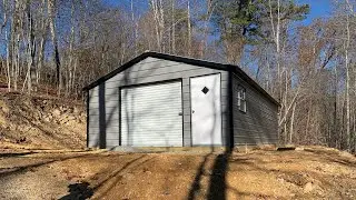 Metal Storage Building is finally set up!