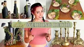 DIY and Thrifted High-Fantasy Wedding Decor! | Table Decor, Candlesticks, Place Cards