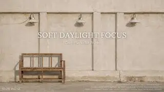 Soft Daylight Focus ☀️ Calm Piano for Work & Clear Thinking | SLOW PAUSE,