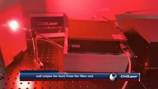 40W 637nm Powerful Fiber Laser System Operation Video
