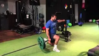 Landmine Step Through Lunges
