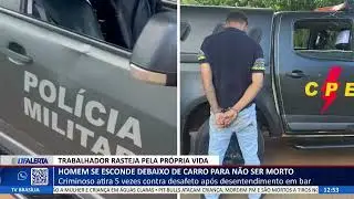 DF ALERTA - Homem se esconde debaixo de carro para n&atilde;o ser morto