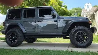 Lifted 2021 Jeep Wrangler WILLYS 3 inch Zone lift, 35 inch Gladiator X Comp tires, Fuel wheels