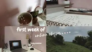 first week of online classes | study vlog 🍂