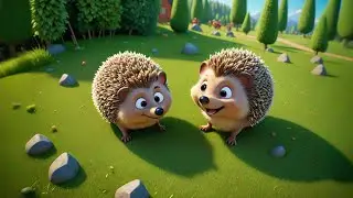 Four Happy Hedgehogs Wiggle and Roll | Animal Movement Song for Kids | Nursery Rhymes and Baby Songs