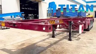 TITAN 40 Foot Shiping Container Skeletal Trailer for Sale