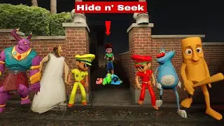 Franklin Play Hide And Seek With Granny and Little Singham In Gta 5