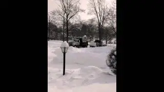 Snow plow stuck