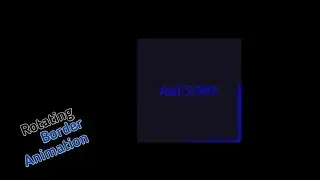 Rotating Border Animation html and pure css