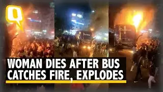 Surat Bus Fire I Woman Burnt to Death After Private Bus Catches Fire, Explodes  | The Quint